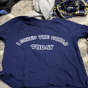 Navy blue tee shirt